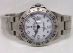 Replica Rolex 116570 Explorer II Stainless Steel White Watch - 'Polar Edition'