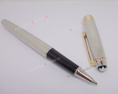 Montblanc Meisterstuck Solitaire Tribute Silver Fineliner Pen gold Clip
