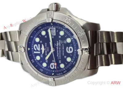 Breitling Avenger Replica Watch Stainless Steel Black Dial - Swiss AAA