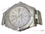 Swiss Grade Breitling Avenger Watch Stainless Steel White Dial